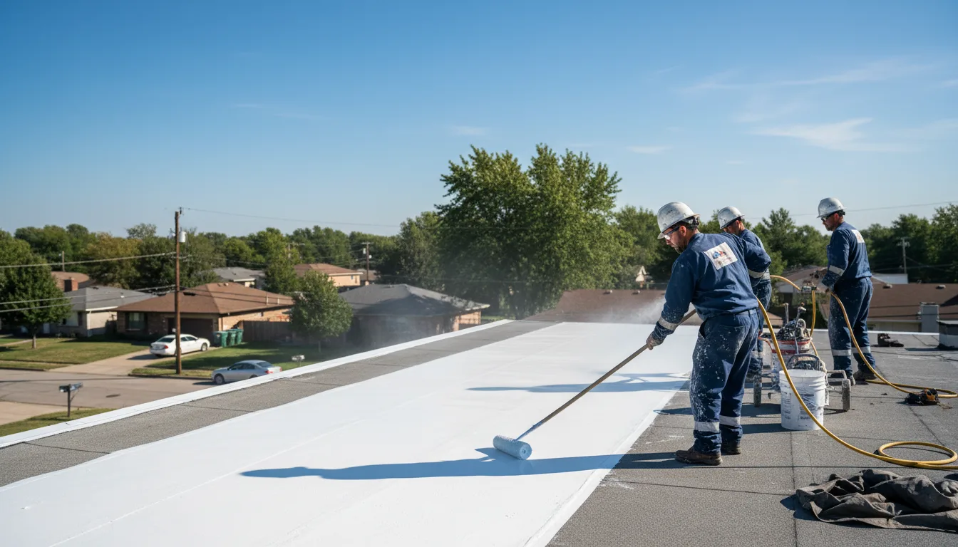 Commercial roof coating in Rochester, NY near me